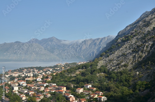 Coast of Kotor Montenegro by cruise ship summer panorama © Andreas