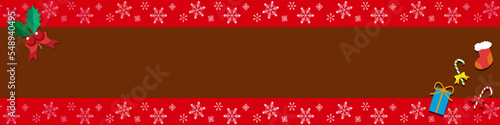 クリスマス　ブログヘッダー 　背景　壁紙　イラスト