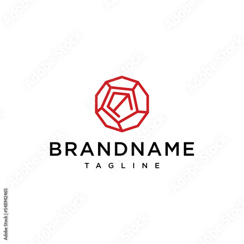 Letter A logo design vector template