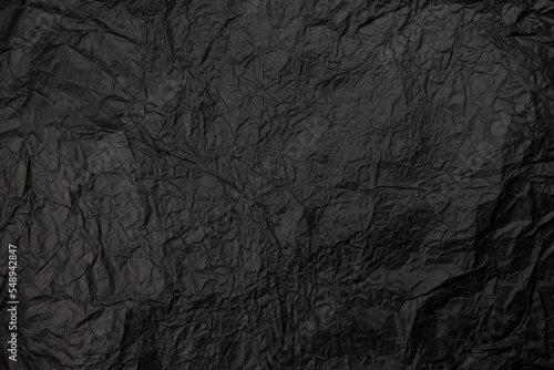 black wrinkled wrapping paper