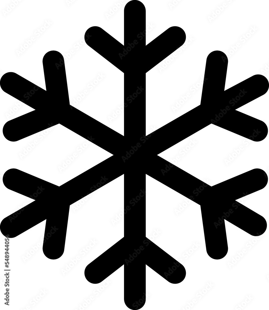 Obraz premium Snowflake line icon