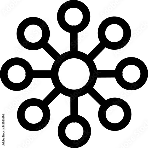 Snowflake linear icon
