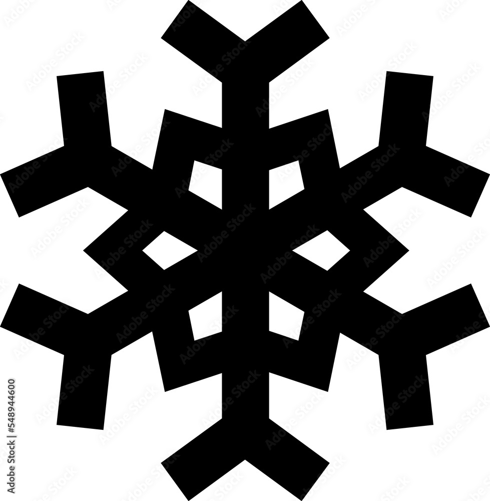 Obraz premium Snowflake linear icon