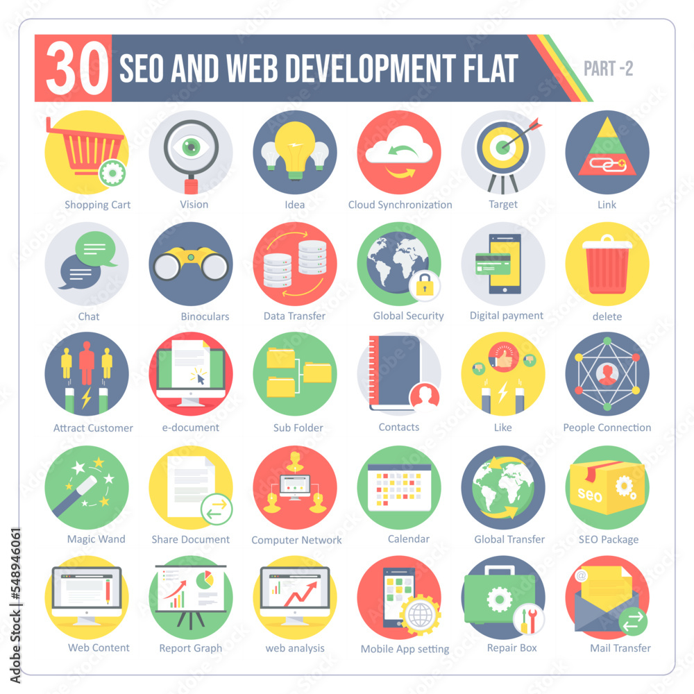 A set of 30 icons for SEO and Website including webpage,WebLink,Responsive web A set of 30 icons for SEO and Website including webpage,WebLink,Responsive web