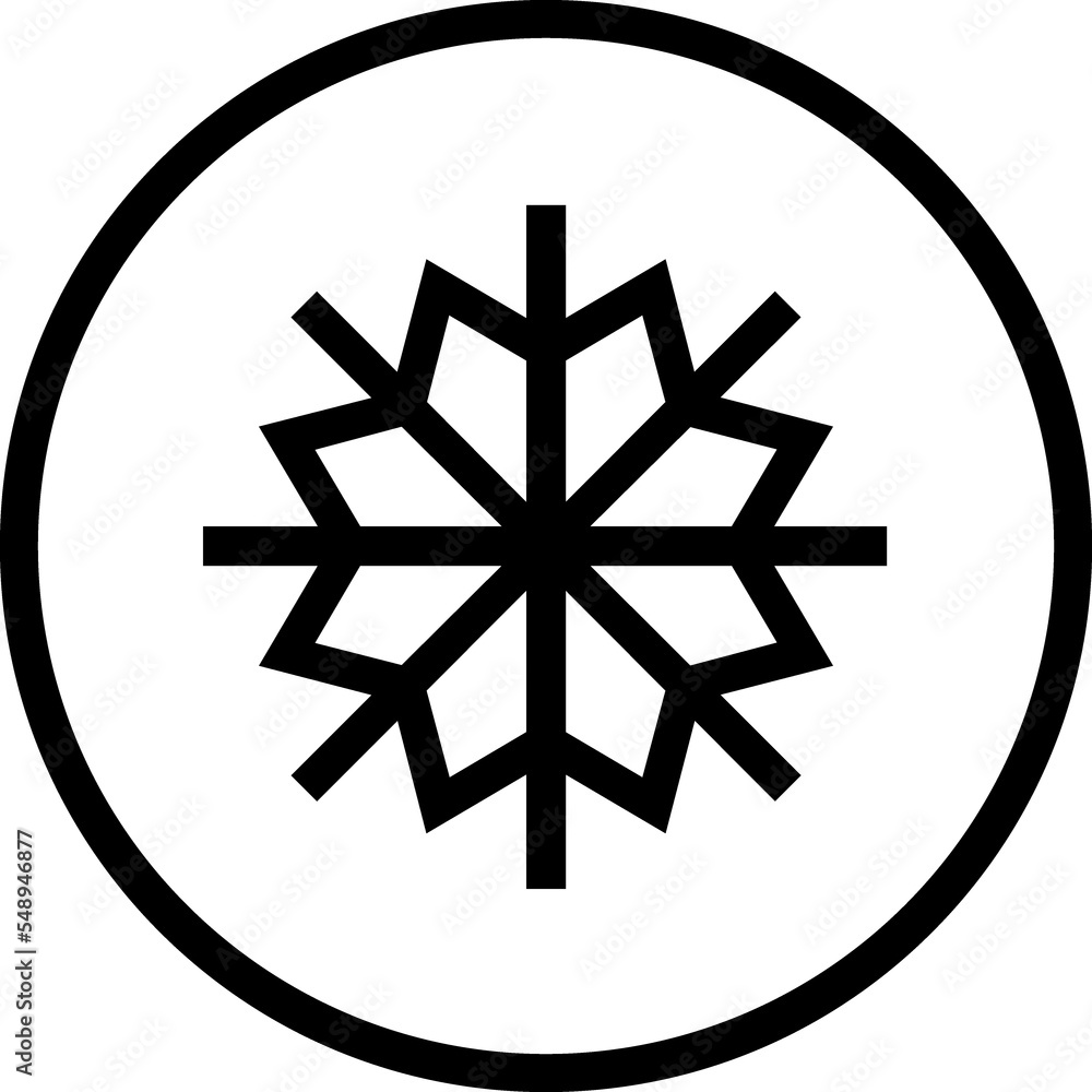 Snowflake shape Snowflake shape
