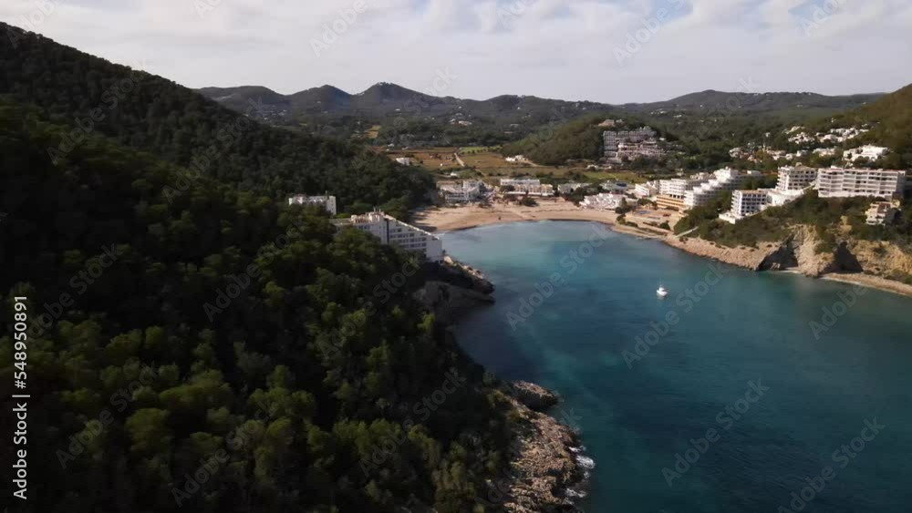 Cala Llonga beach in Ibiza, Spain Cala Llonga beach in Ibiza, Spain