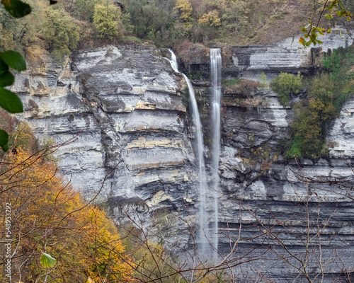 Gujili waterfall at autumn photo