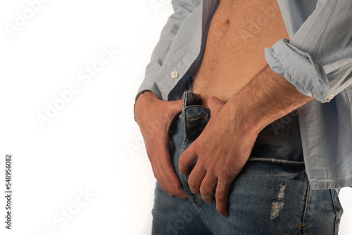 Lgbtq male in a studio