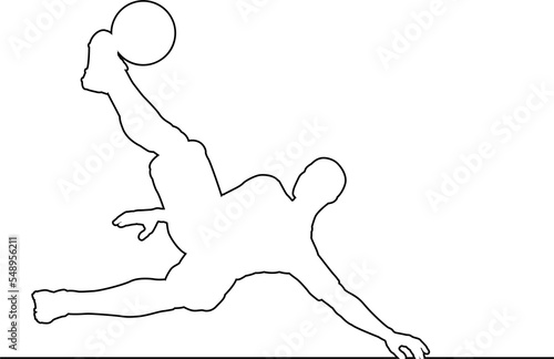 Soccer Football Player Line...