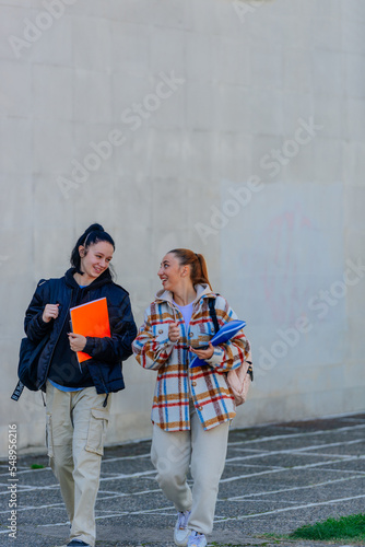 Beautiful smiley hogh school girls photo