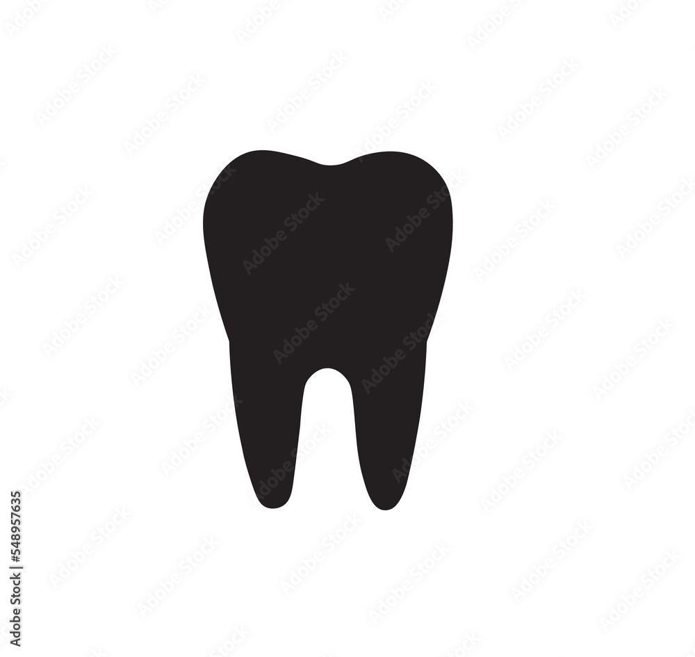 Clean teeth icon. Teeth icon vector template.