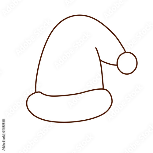 christmas hat cap clothing santa claus doodle hand drawn