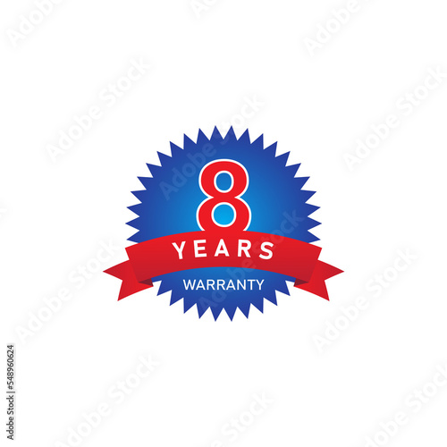 8 years warranty png badge