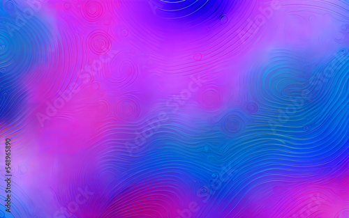 Wavy pattern in purple, blue and pink. Abstract art. Wallpaper. Illustration.
