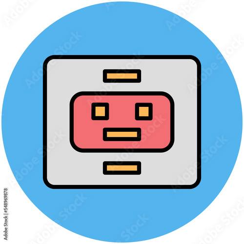 RobotVector Icon which is suitable for commercial work and easily modify or edit it
 photo