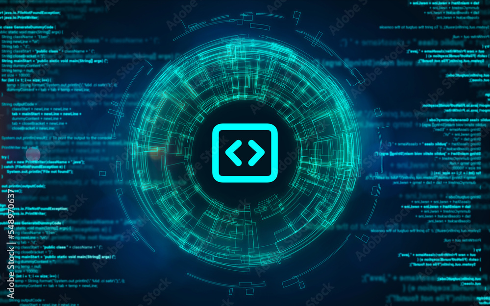 Modern technology on the web. Changing the world into a digital space. Modern technology on the web. Changing the world into a digital space.
