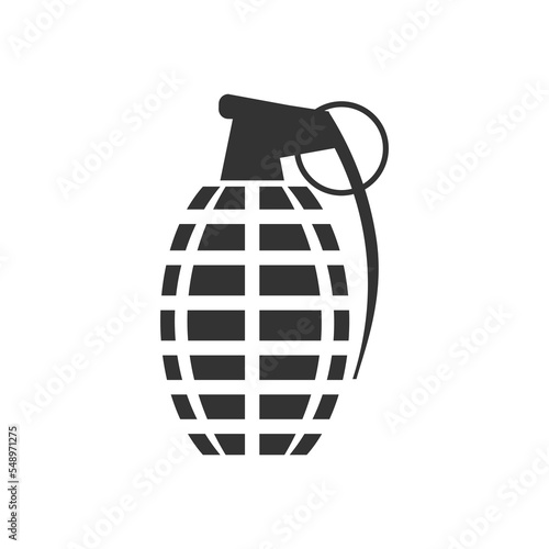 Grenage icon. Explosion element background vector ilustration.