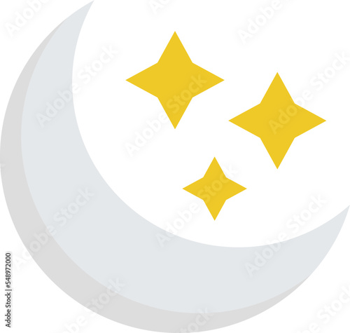 Sleep MoonVector Icon which is suitable for commercial work and easily modify or edit it 