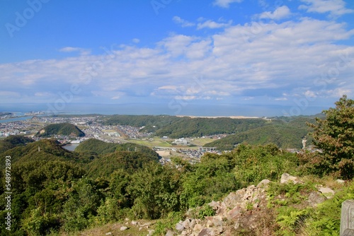 本丸跡からの眺望・北・北西方面・鳥取城跡（鳥取県・鳥取市） © tk2001