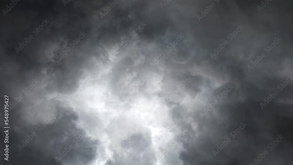 clouds and lightning storm time lapse