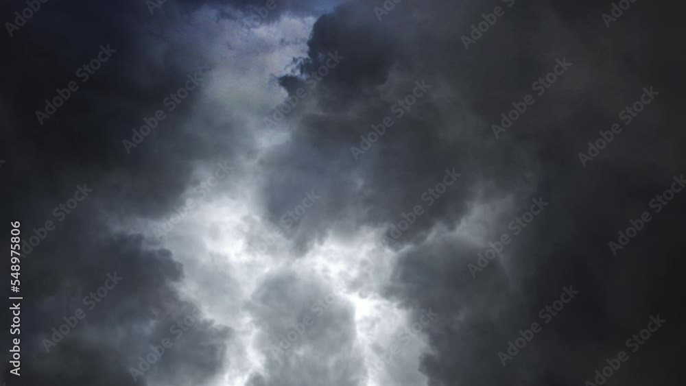 4k view of striking lightning bolts in dark sky 4k view of striking lightning bolts in dark sky