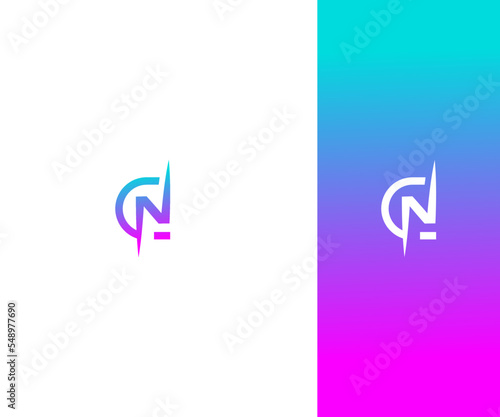 CN, NC Letter Logo Vector Template Abstract Monogram Symbol . Usable for Business sport, technology, fashion, digital And future creative logo