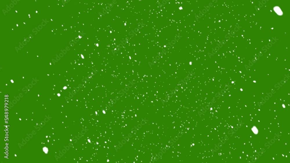 Snow falling on green screen background Snow falling on green screen background