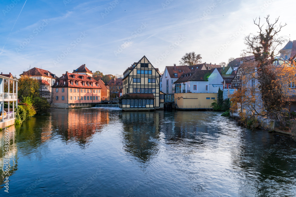 Bamberg City riverside view in Germany Bamberg City riverside view in Germany