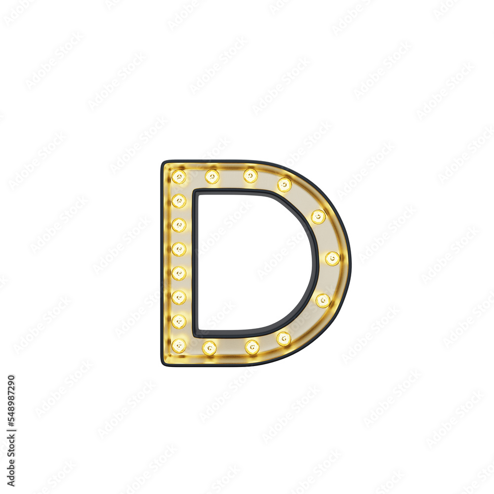 Marquee Alphabet Light Box D Marquee Alphabet Light Box D