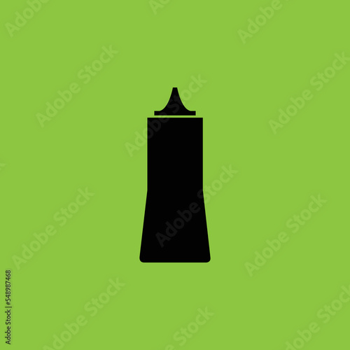 Ketchup icon isolated. Fast Food Concept - Vector 
