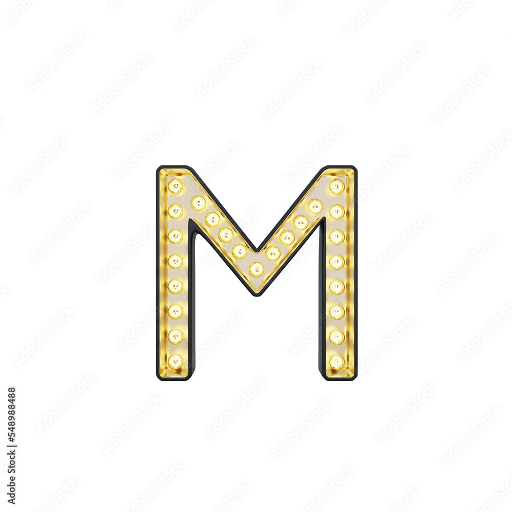 Marquee Alphabet Light Box M Marquee Alphabet Light Box M