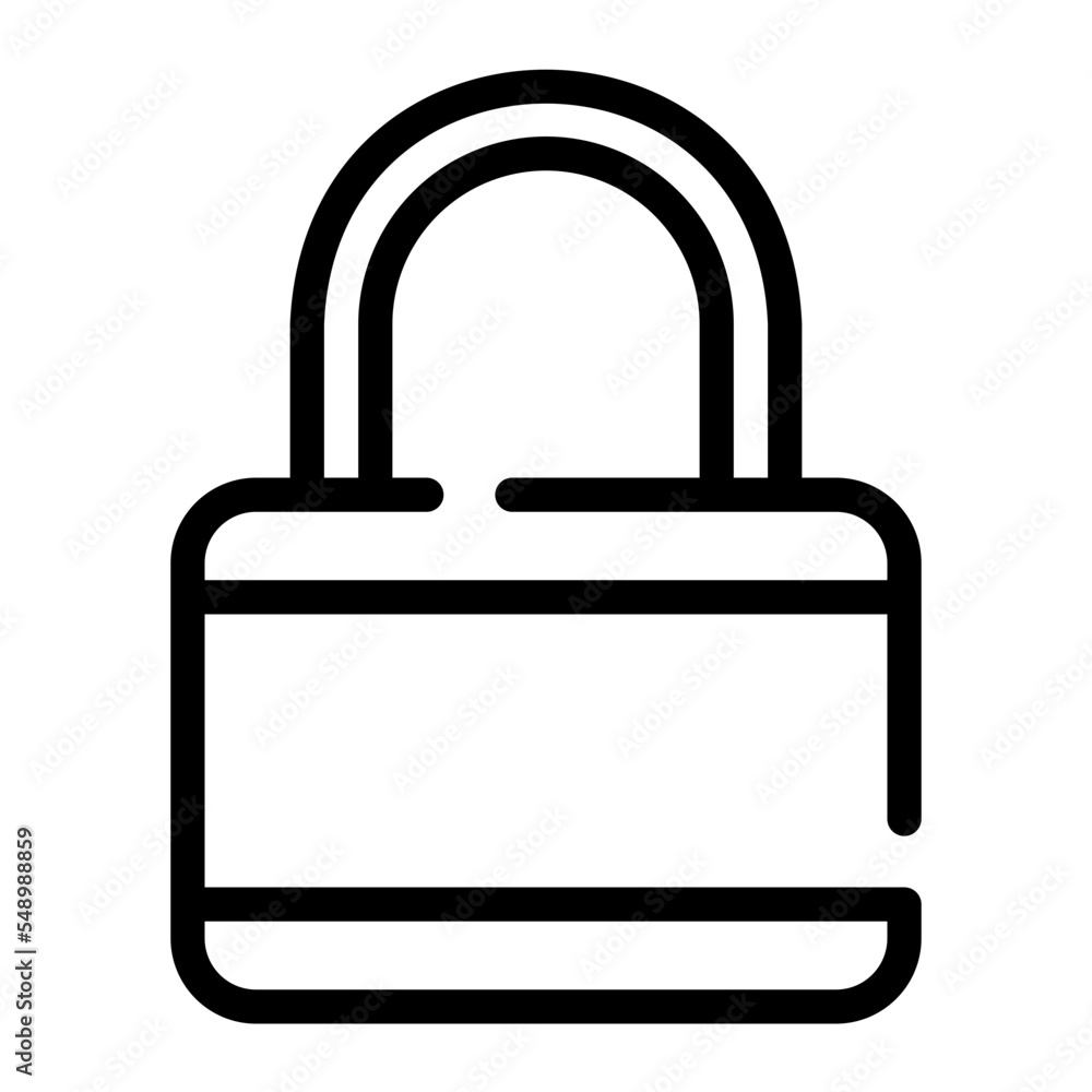 padlock line icon padlock line icon