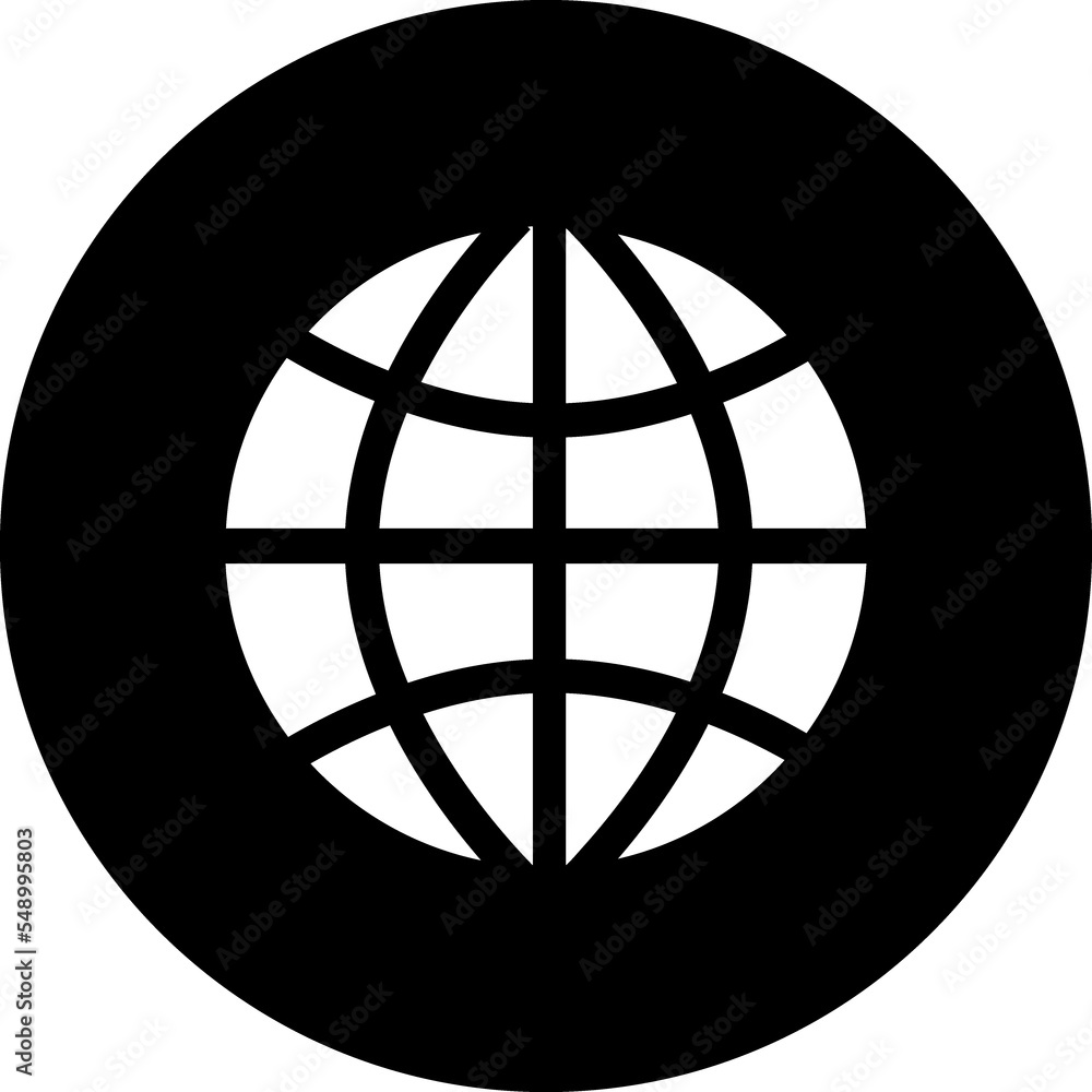 Obraz premium Earth Globe icon. Internet