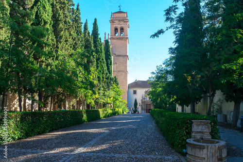 Royal Monastery of San Jerónimo in the city of Granada in Andalusia, Spain. Europe. September 30, 2022
 photo