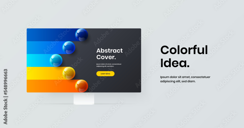 Original computer display mockup web project concept. Vivid site screen vector design template. Original computer display mockup web project concept. Vivid site screen vector design template.
