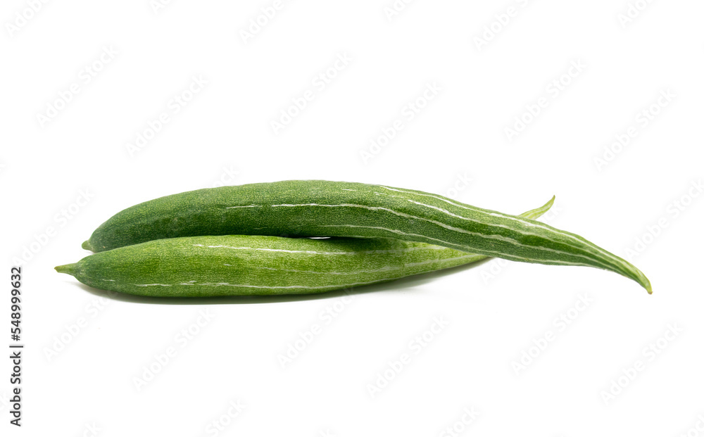 Two Snake gourd isolated on white background Two Snake gourd isolated on white background