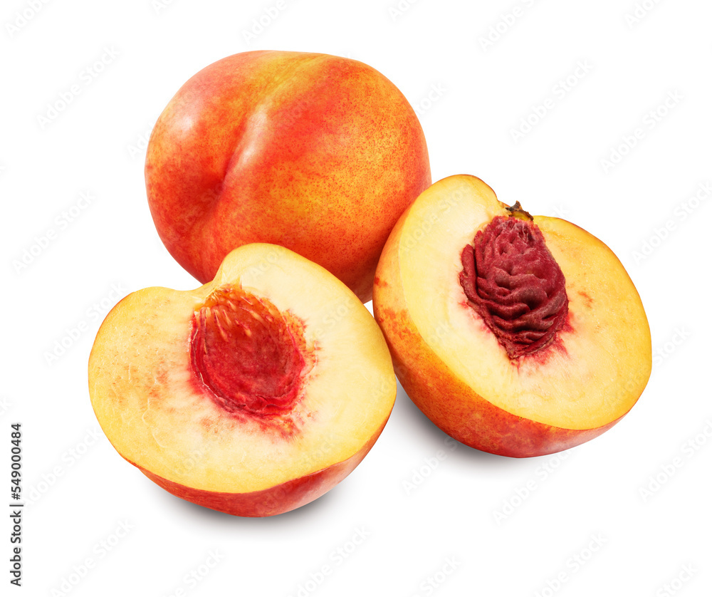 peach isolated on white. the entire image in sharpness. peach isolated on white. the entire image in sharpness.