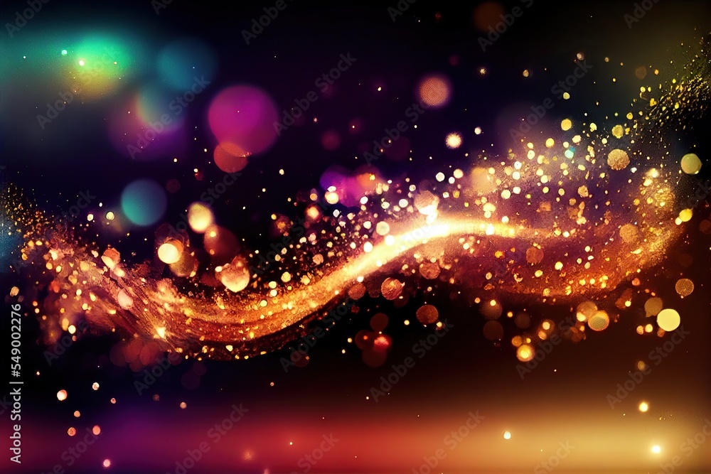 Fototapeta premium A swirling star dust background