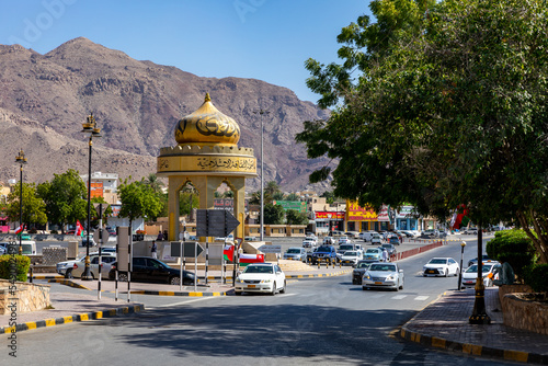 Traditional medieval architecture in Nizwa, Oman.  photo