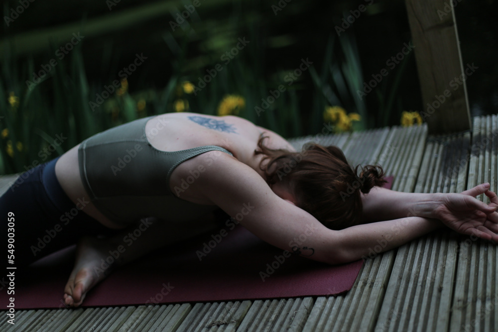 Fototapeta premium Yoga In The Forest