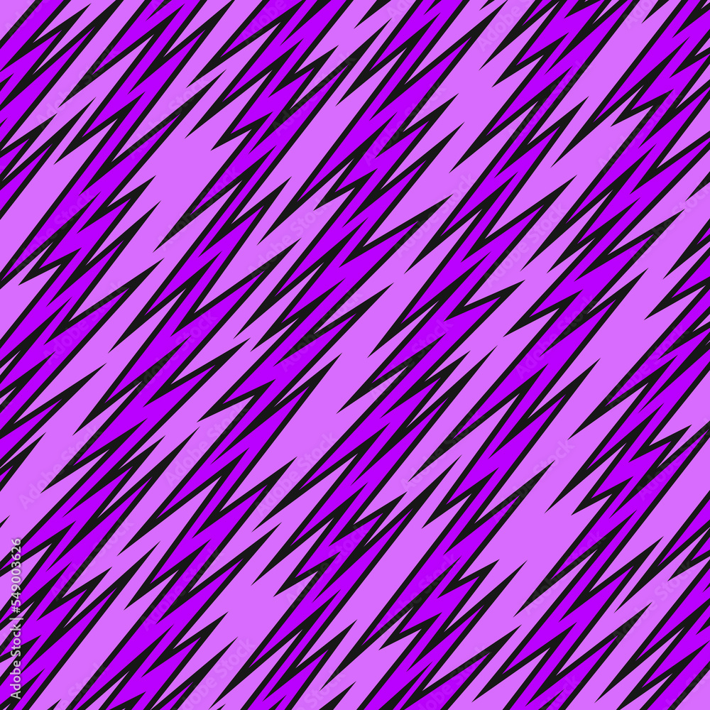 Fototapeta premium Abstract background with gradient diagonal zigzag lines pattern. Stroked zigzag lines