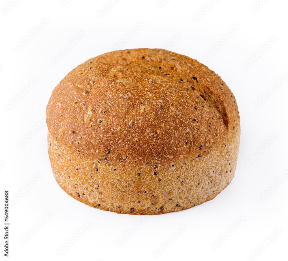 Bread round shape isolated on white background Bread round shape isolated on white background