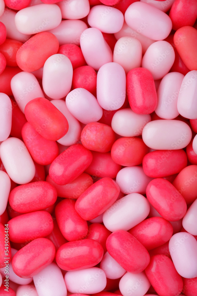 Close up of strawberry flavor breath fresheners Close up of strawberry flavor breath fresheners