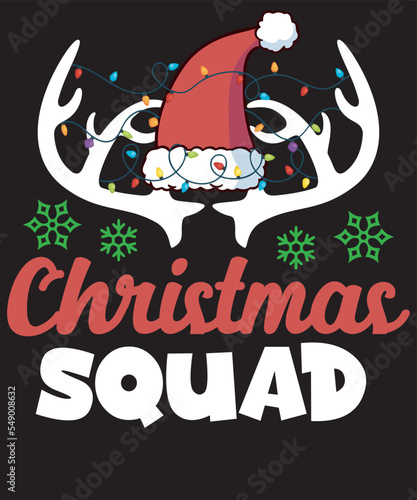 Christmas squad t shirt design