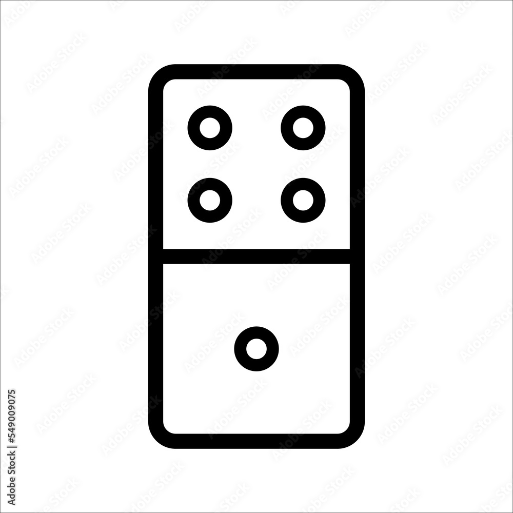 Dominoes icon. Flat trendy vector dominoes symbol. Use for web and mobile. Eps 10 vector illustration. Dominoes icon. Flat trendy vector dominoes symbol. Use for web and mobile. Eps 10 vector illustration.