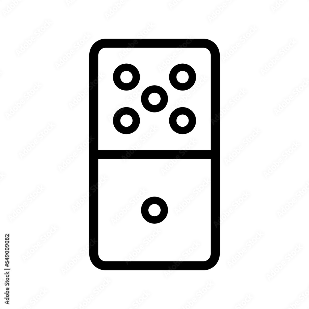 Dominoes icon. Flat trendy vector dominoes symbol. Use for web and mobile. Eps 10 vector illustration. Dominoes icon. Flat trendy vector dominoes symbol. Use for web and mobile. Eps 10 vector illustration.
