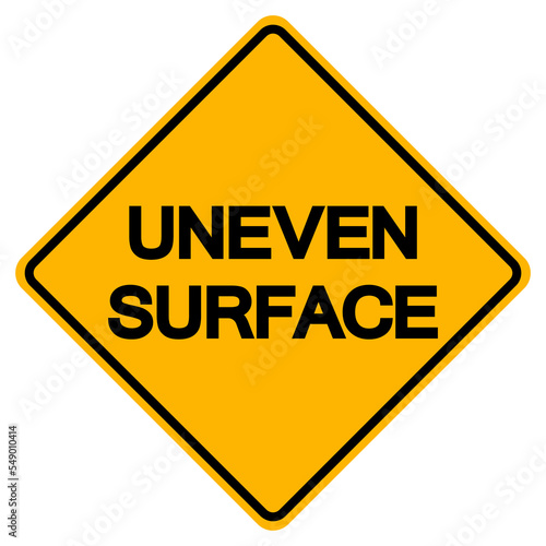 Uneven Surface Symbol Sign, Vector Illustration, Isolated On White Background Label .EPS10