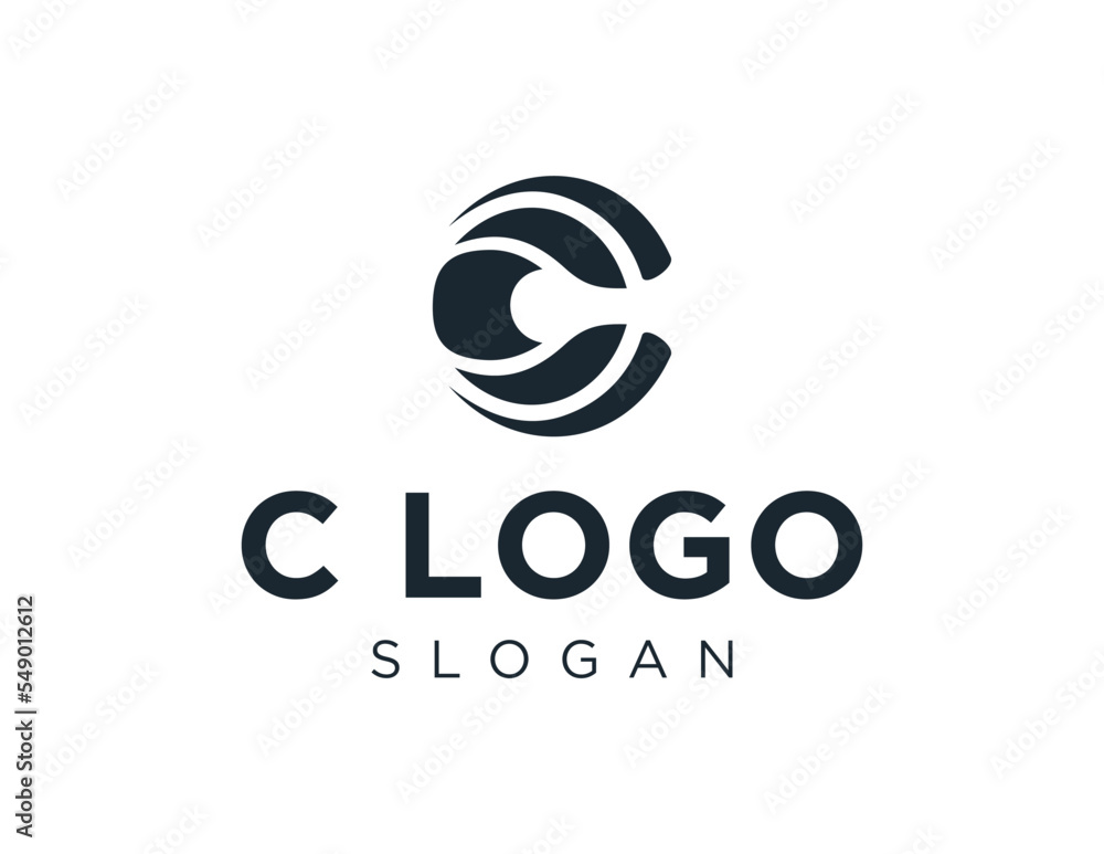 Obraz premium Logo design about C Letter on white background. created using the CorelDraw application.