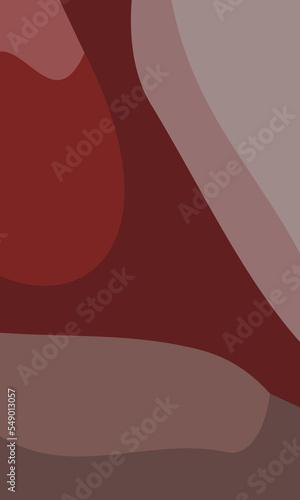Aesthetic red abstract background. Various shapes and unique composition. Suitable for poster and banner