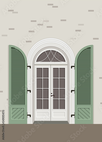 Beautiful Double Arched Front Door